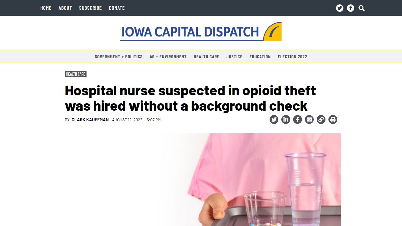 Hospital nurse suspected in opioid theft was hired without a background ...